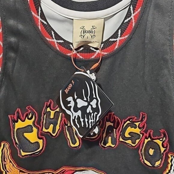 Chicago Bulls Jordan Goat Graphic Jersey Size‎ Large NWT Brand X - Picture 10 of 10